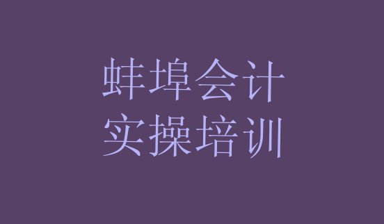 十大2024年蚌埠蚌山区会计实操培训班网课怎么样(蚌埠会计实操培训学校排行)排行榜