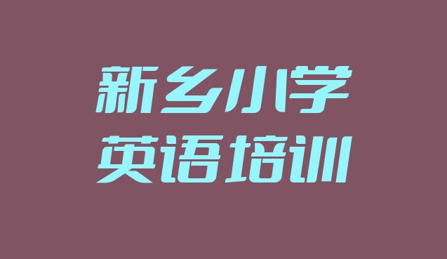 十大2024年新乡红旗区小学英语培训多少钱一节课合适推荐一览排行榜