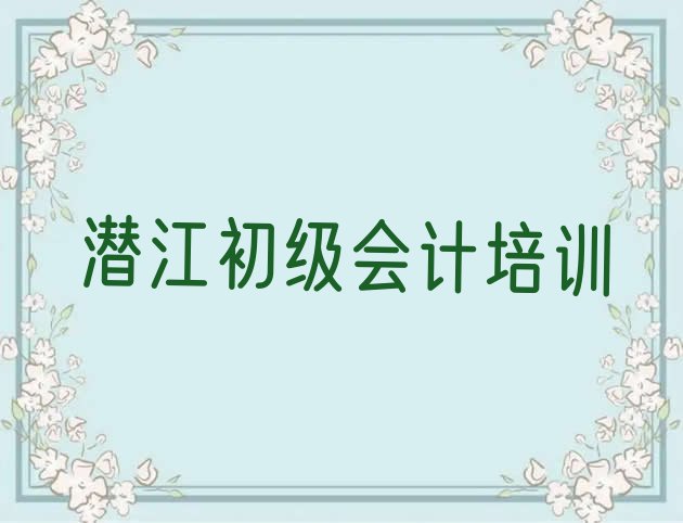 十大2024年好的潜江初级会计辅导机构(潜江哪里有初级会计培训速成班)排行榜