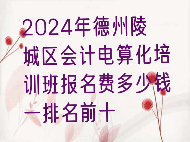 十大2024年德州陵城区会计电算化培训班报名费多少钱一排名前十排行榜