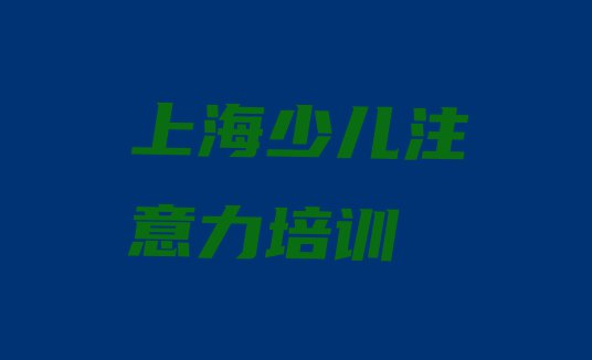 十大上海吴泾镇比较好的少儿注意力训练教育培训机构 上海吴泾镇少儿注意力训练培训哪家好排行榜