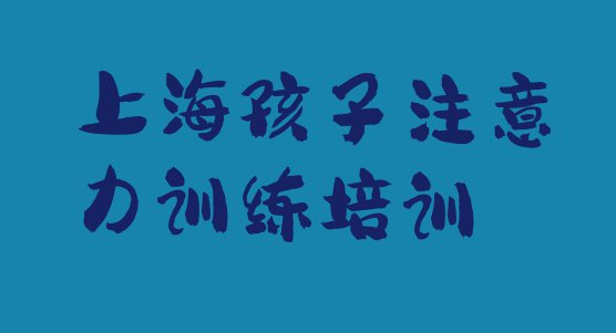 十大2024年上海长宁区专业孩子注意力训练培训学校哪家好 上海长宁区孩子注意力训练性价比高的孩子注意力训练培训机构排行榜