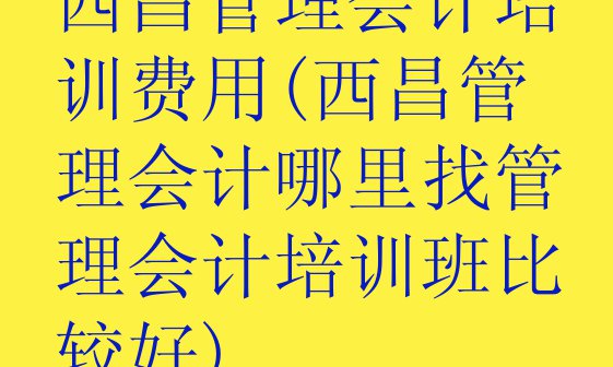 十大西昌管理会计培训费用(西昌管理会计哪里找管理会计培训班比较好)排行榜