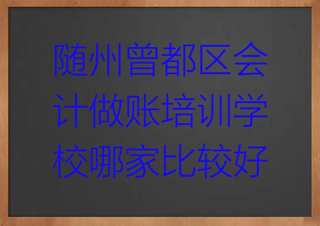 十大随州曾都区会计做账培训学校哪家比较好排行榜