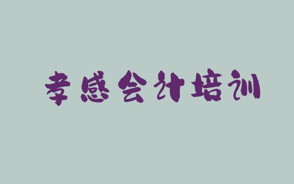 十大孝感孝南区会计培训班如何选择(孝感会计排名前十的培训机构)排行榜