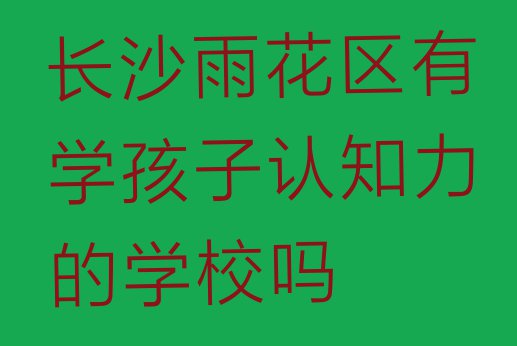 十大长沙雨花区有学孩子认知力的学校吗排行榜