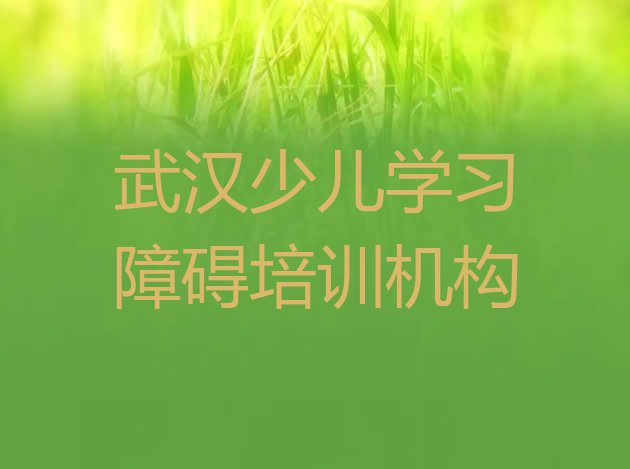 十大武汉洪山区少儿学习障碍靠谱的少儿学习障碍培训教育机构有哪些(武汉洪山区哪里有学少儿学习障碍的学校)排行榜