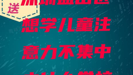 十大深圳盐田区想学儿童注意力不集中去什么学校排行榜