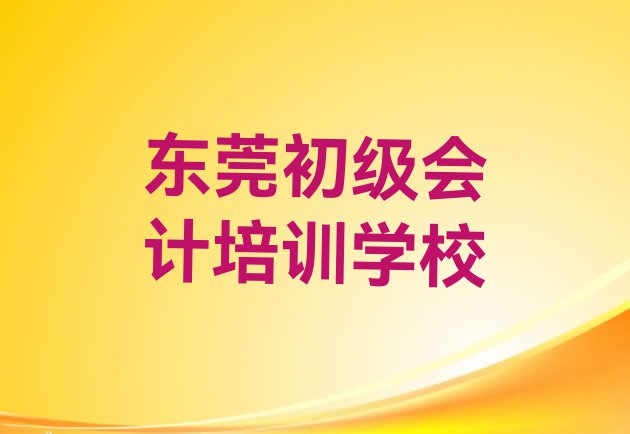 十大2024年东莞初级会计什么地方可以培训初级会计 东莞初级会计培训学校要多少钱排行榜