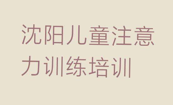 十大11月沈阳大东区儿童注意力训练会计培训一对一线下(沈阳大东区儿童注意力训练培训班有哪些地方)排行榜