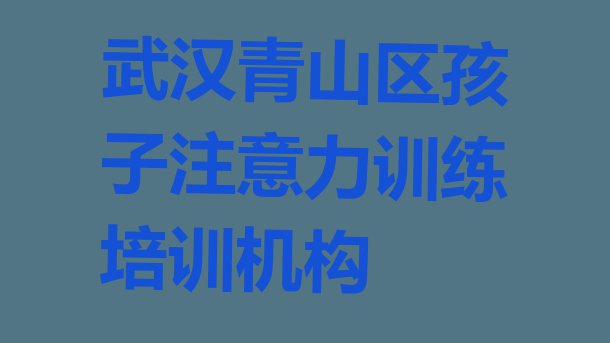 11月武汉青山区孩子注意力训练比较不错的孩子注意力训练培训机构有哪些”