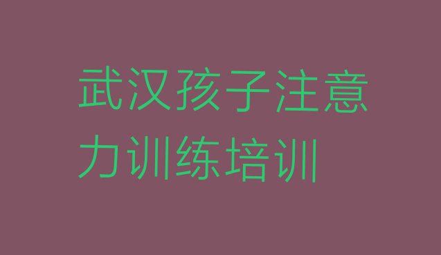 2024年武汉汉南区孩子注意力训练线下培训班一般多少钱 武汉汉南区孩子注意力训练培训班哪家好”