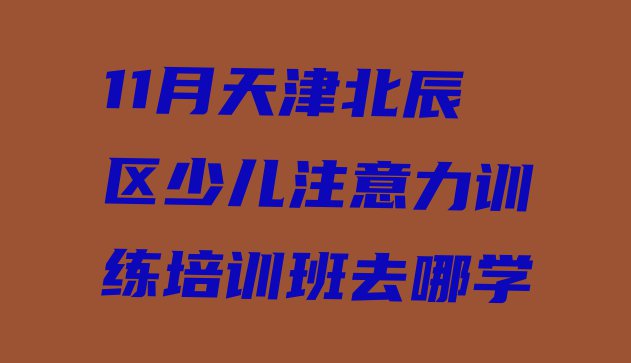 11月天津北辰区少儿注意力训练培训班去哪学”