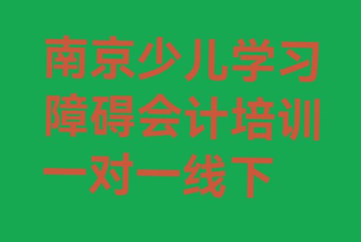 南京少儿学习障碍会计培训一对一线下”