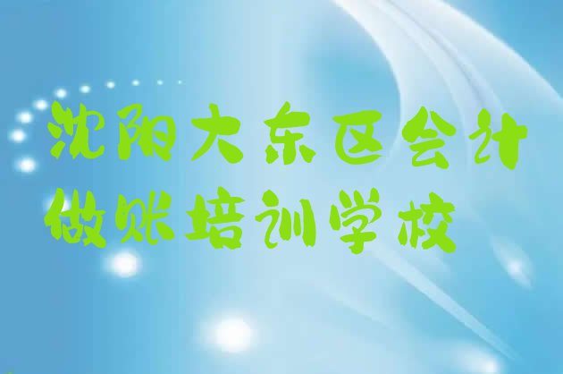 11月沈阳大东区会计做账需要培训吗(沈阳大东区暑期会计做账班)”