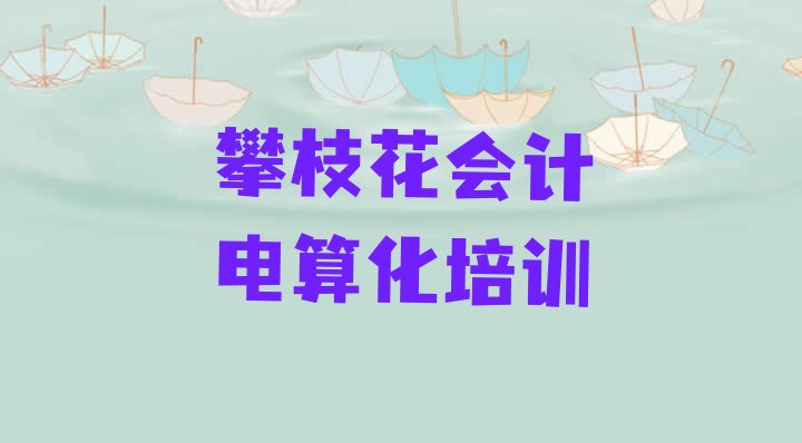 攀枝花会计电算化培训班哪家好 攀枝花东区会计电算化培训学校位置在哪