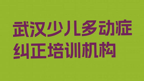 十大2024年武汉青山区少儿多动症纠正应该到哪里去学(武汉青山区少儿多动症纠正培训学校好的)排行榜