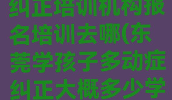 十大东莞孩子多动症纠正培训机构报名培训去哪(东莞学孩子多动症纠正大概多少学费)排行榜