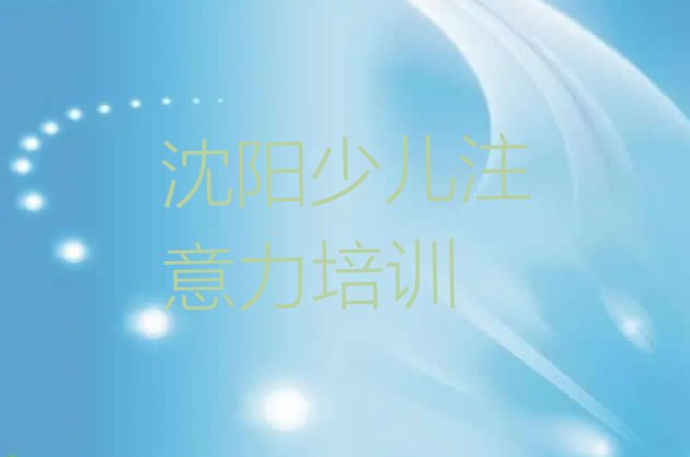 十大2024年沈阳浑南区少儿注意力不集中培训班学什么，倾心推荐排行榜