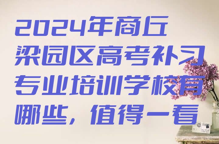 十大2024年商丘梁园区高考补习专业培训学校有哪些，值得一看排行榜