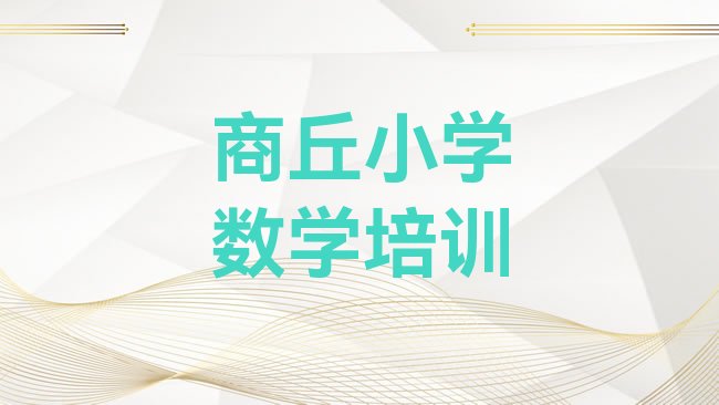 十大商丘睢阳区小学数学什么小学数学培训班比较好排行榜