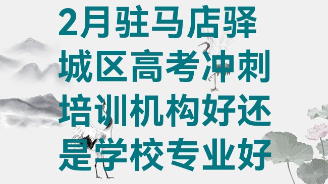 十大2月驻马店驿城区高考冲刺培训机构好还是学校专业好排行榜