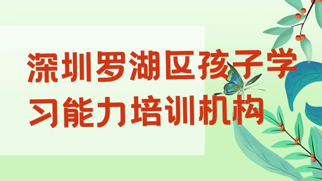 十大深圳罗湖区学孩子学习能力学校哪个好，对比分析排行榜