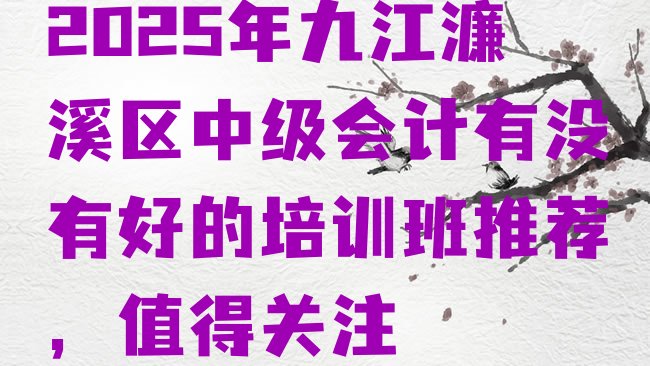 十大2025年九江濂溪区中级会计有没有好的培训班推荐，值得关注排行榜