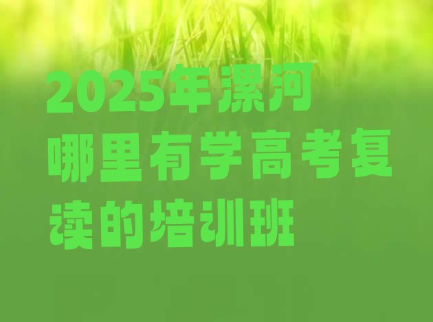 十大2025年漯河哪里有学高考复读的培训班排行榜