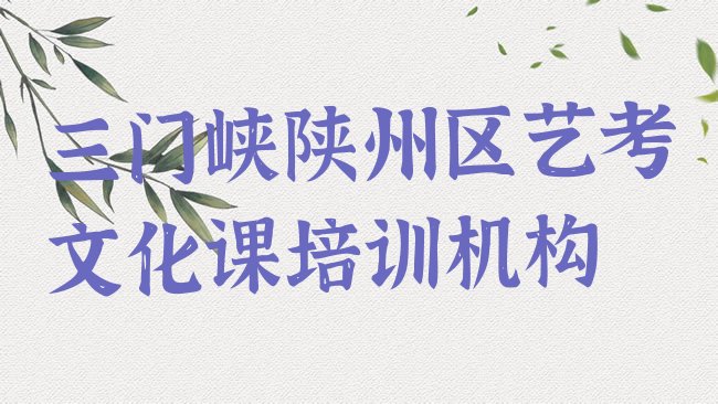 十大2025年三门峡陕州区如何报名艺考文化课培训班，建议查看排行榜