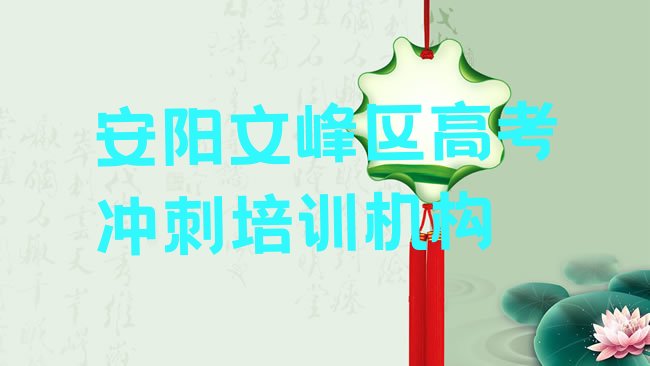 十大2025年安阳文峰区高考冲刺有没有好的培训班推荐十大排名排行榜