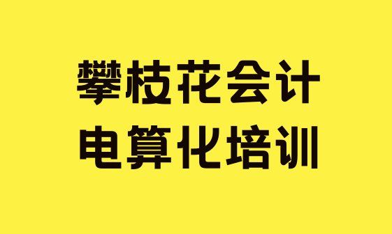 十大3月攀枝花西区会计电算化培训学校注意事项名单一览排行榜