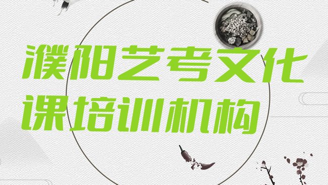 十大2025年濮阳华龙区艺考文化课培训班哪里好一点名单更新汇总排行榜