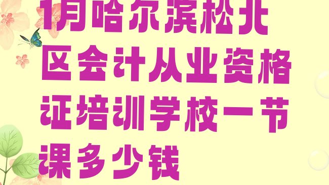 十大1月哈尔滨松北区会计从业资格证培训学校一节课多少钱排行榜