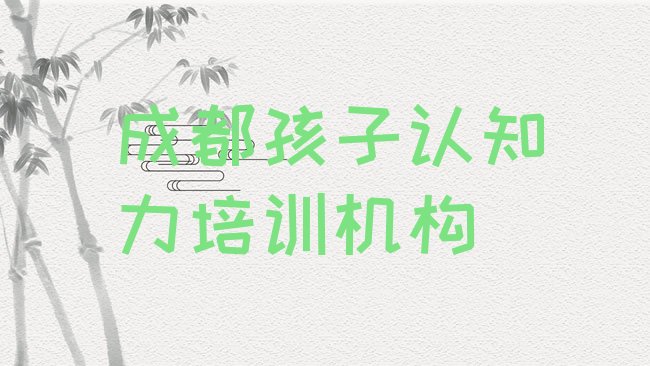 十大2025年成都郫都区孩子认知力哪里孩子认知力培训班划算又便宜排名前五，值得关注排行榜